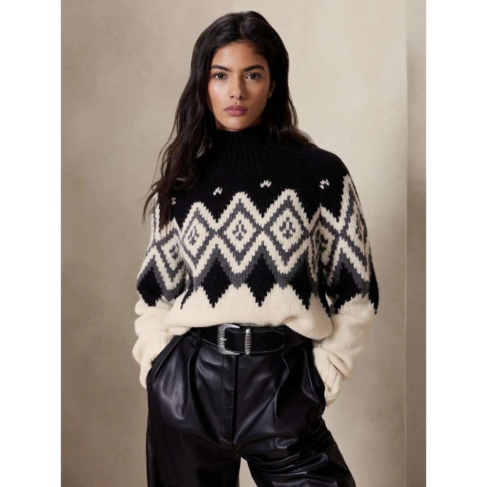 NWT Banana Republic Fair Isle Wool Sweater
